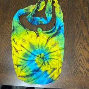 Tye-dye hobo crossbody bag
